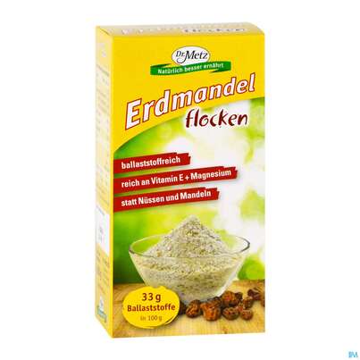 Sie sehen eine Packung Erdmandel Flocken Ballaststoffe -dr.metz 250g, Produktbild: 03 Erdmandel Flocken Ballaststoffe -dr.metz 250g, A-Nr.: 4162053 - 03