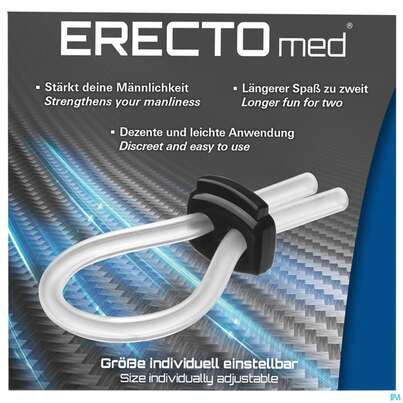 Sie sehen eine Packung Erectomed Ring Potenzring Transparent 1st, Produktbild: 01 Erectomed Ring Potenzring Transparent 1st, A-Nr.: 3879352 - 01