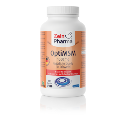 Sie sehen eine Packung Zeinpharma Optimsm 1000 mg Kapseln, Produktbild: 01 Zeinpharma Optimsm 1000 mg Kapseln, A-Nr.: 4267881 - 01