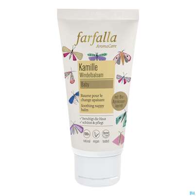 Sie sehen eine Packung Farfalla Baby/kamille Besaenft. Windelbalsam 50ml, Produktbild: 01 Farfalla Baby/kamille Besaenft. Windelbalsam 50ml, A-Nr.: 5246289 - 01