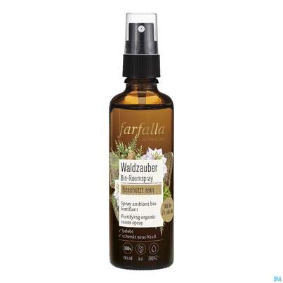 Sie sehen eine Packung Farfalla Bio-raumspray Waldzauber 75ml, Produktbild: 02 Farfalla Bio-raumspray Waldzauber 75ml, A-Nr.: 5437960 - 02