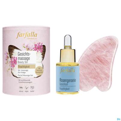Sie sehen eine Packung Farfalla Gesichtsmassage Beauty Set 1st, Produktbild: 01 Farfalla Gesichtsmassage Beauty Set 1st, A-Nr.: 5750912 - 01