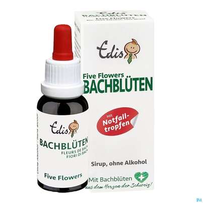 Sie sehen eine Packung Five Flowers Bio Stockbottle Alkoholfrei Nr. 39 20ml, Produktbild: 01 Five Flowers Bio Stockbottle Alkoholfrei Nr. 39 20ml, A-Nr.: 4107870 - 01