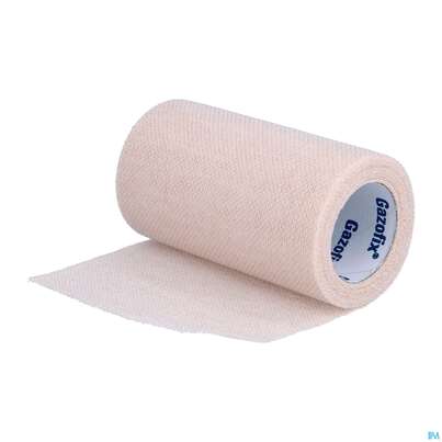 Sie sehen eine Packung Fixierbinden Elastische Binden Unterzugbinde/gazofix Hautfarbe 4mx 8cm 1st, Produktbild: 06 Fixierbinden Elastische Binden Unterzugbinde/gazofix Hautfarbe 4mx 8cm 1st, A-Nr.: 0523235 - 06