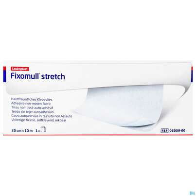 Sie sehen eine Packung Fixierbinden Fixomull/stretch Fixierverband 10mx20cm 1st, Produktbild: 01 Fixierbinden Fixomull/stretch Fixierverband 10mx20cm 1st, A-Nr.: 0546182 - 01