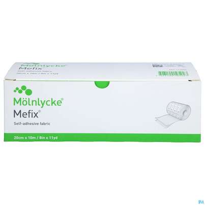 Sie sehen eine Packung Fixierverband Mefix 10mx 20cm 1st, Produktbild: 01 Fixierverband Mefix 10mx 20cm 1st, A-Nr.: 0690447 - 01