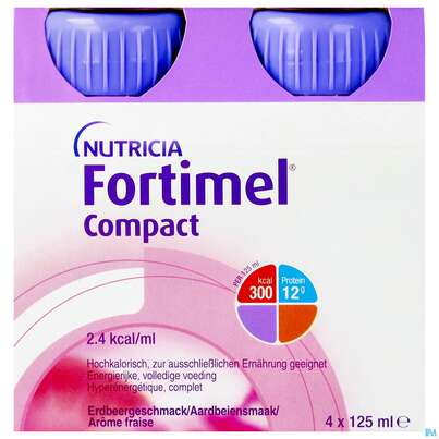 Fortimel/compact/2.4 125ml Vitalflasche Erdbeere 24st, A-Nr.: 4293967 - 01