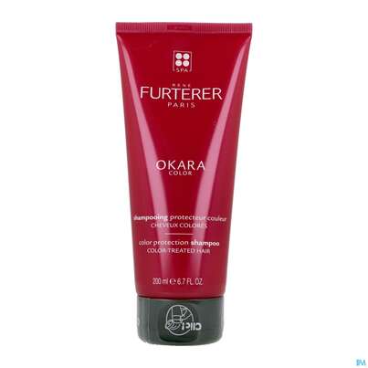 Sie sehen eine Packung Furterer Okara Color Farbschutz-shampoo 200ml, Produktbild: 03 Furterer Okara Color Farbschutz-shampoo 200ml, A-Nr.: 5439781 - 03