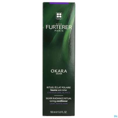 Sie sehen eine Packung Furterer Okara Silver Polarglanz-balsam 150ml, Produktbild: 01 Furterer Okara Silver Polarglanz-balsam 150ml, A-Nr.: 5439841 - 01