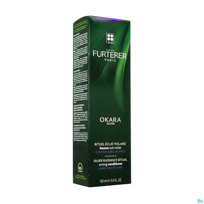 Sie sehen eine Packung Furterer Okara Silver Polarglanz-balsam 150ml, Produktbild: 02 Furterer Okara Silver Polarglanz-balsam 150ml, A-Nr.: 5439841 - 02