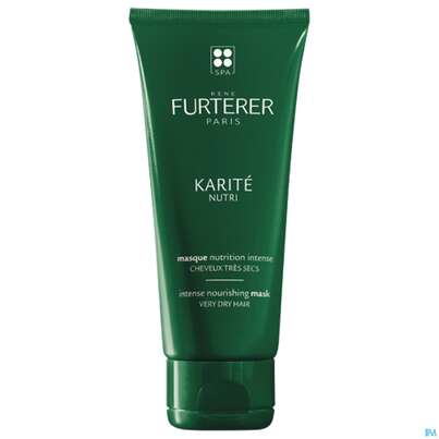 Sie sehen eine Packung Furterer Shea-butter Nutri Intensiv-nährende Haarmaske 100ml, Produktbild: 01 Furterer Shea-butter Nutri Intensiv-nährende Haarmaske 100ml, A-Nr.: 5439640 - 01
