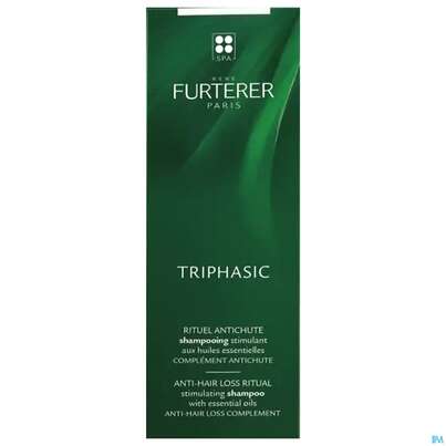 Sie sehen eine Packung Furterer Triphasic Stimulierendes Shampoo 200ml, Produktbild: 01 Furterer Triphasic Stimulierendes Shampoo 200ml, A-Nr.: 5439516 - 01