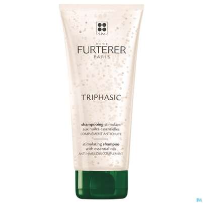 Sie sehen eine Packung Furterer Triphasic Stimulierendes Shampoo 200ml, Produktbild: 02 Furterer Triphasic Stimulierendes Shampoo 200ml, A-Nr.: 5439516 - 02