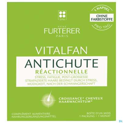 Sie sehen eine Packung Furterer Vitalfan Réactionnelle 30 St, Produktbild: 01 Furterer Vitalfan Réactionnelle 30 St, A-Nr.: 5440005 - 01