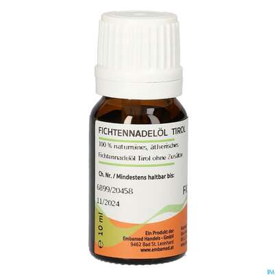 Sie sehen eine Packung Gall Pharma Fichtennadelöl Tirol Embamed, Produktbild: 04 Gall Pharma Fichtennadelöl Tirol Embamed, A-Nr.: 5420132 - 04