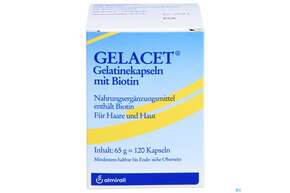 Gelatine Kapseln Gelacet +biotin 120st, A-Nr.: 2794903 - 01