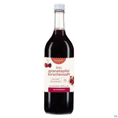 Sie sehen eine Packung Gewusst Wie Bio Granatapfel Kirschsaft 750ml, Produktbild: 01 Gewusst Wie Bio Granatapfel Kirschsaft 750ml, A-Nr.: 5798445 - 01