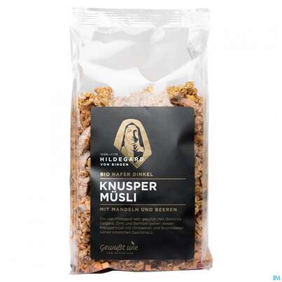 Sie sehen eine Packung Gewusst Wie Bio Hildegard Knuspermuesli 375g, Produktbild: 01 Gewusst Wie Bio Hildegard Knuspermuesli 375g, A-Nr.: 4798549 - 01