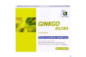 Ginkgo Kapseln 100mg +b1+c+e Avi 192st, A-Nr.: 3831262 - 01