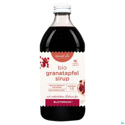 Granatapfel Sirup Bio -gewusst Wie Ohne Zukcerzusatz 500ml, A-Nr.: 4109805 - 02