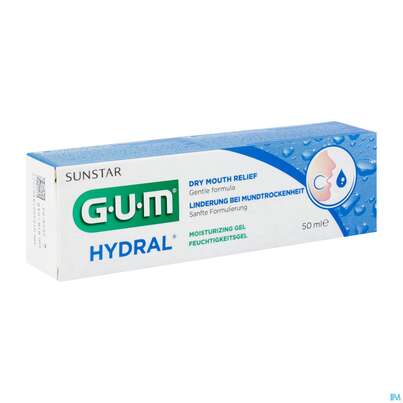 Sie sehen eine Packung Gum Pflege B.mundtrockenheit Hydral Feuchtigkeitsgel 6000 50ml, Produktbild: 03 Gum Pflege B.mundtrockenheit Hydral Feuchtigkeitsgel 6000 50ml, A-Nr.: 4335967 - 03