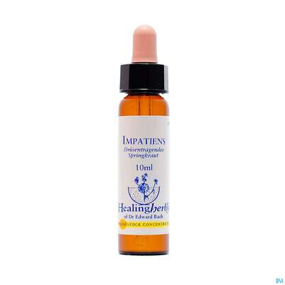 Sie sehen eine Packung Healing Herbs 18 Impatiens 10ml, Produktbild: 01 Healing Herbs 18 Impatiens 10ml, A-Nr.: 2186291 - 01
