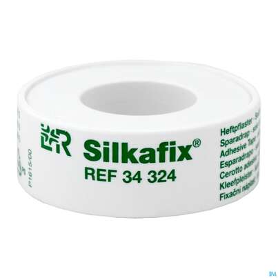 Sie sehen eine Packung Heftpflaster Silkafix 5mx 1,25cm 1st, Produktbild: 01 Heftpflaster Silkafix 5mx 1,25cm 1st, A-Nr.: 0473193 - 01