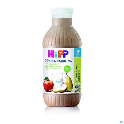 Hipp/sondennahrung Ab 1 Jahr Milch Apfel/birne 1,0 Kcal/ml 0,5l 2625- 12st, A-Nr.: 4353221 - 01
