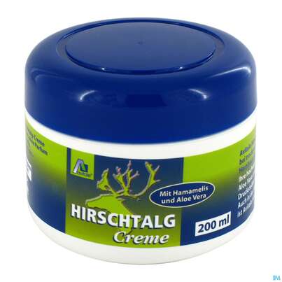 Sie sehen eine Packung Hirschtalg Creme Avi 200ml, Produktbild: 01 Hirschtalg Creme Avi 200ml, A-Nr.: 3088455 - 01