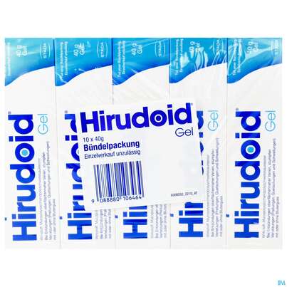 Sie sehen eine Packung Hirudoid Gel Bp10x 400g, Produktbild: 01 Hirudoid Gel Bp10x 400g, A-Nr.: 0106460 - 01