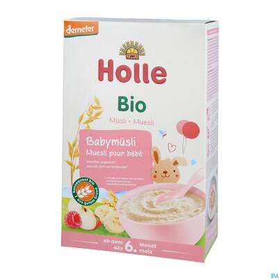 Sie sehen eine Packung Holle Demeter Bio Baby-mueslibrei 250g, Produktbild: 04 Holle Demeter Bio Baby-mueslibrei 250g, A-Nr.: 2364172 - 04