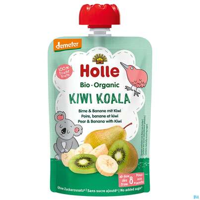 Holle Demeter Bio Fruechtepueree Ab 1 Jahr Kiwi Koala Birne/banane/kiwi 100g, A-Nr.: 5080794 - 02