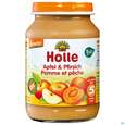 Holle Demeter/glaeschen Apfel +pfirsich 190g, A-Nr.: 3587164 - 02
