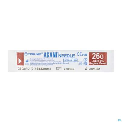 Sie sehen eine Packung Injektionsspritzen U.zubeh. Einmalkanuelen Terumo/luer +luer Lock Nr 18 0,45x 23mm 1st, Produktbild: 02 Injektionsspritzen U.zubeh. Einmalkanuelen Terumo/luer +luer Lock Nr 18 0,45x 23mm 1st, A-Nr.: 4241858 - 02