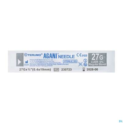 Injektionsspritzen U.zubeh. Einmalkanuelen Terumo/luer +luer Lock Nr 20 0,40 X19mm 1st, A-Nr.: 4238773 - 02