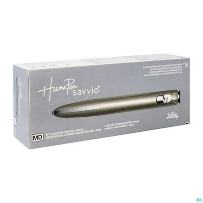 Sie sehen eine Packung Injektionsspritzen U.zubeh. Insulin Humapen Savvio Graphit 1st, Produktbild: 03 Injektionsspritzen U.zubeh. Insulin Humapen Savvio Graphit 1st, A-Nr.: 3979958 - 03