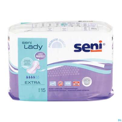 Sie sehen eine Packung Inkontinenz Einlagen Seni Control Extra 15st, Produktbild: 03 Inkontinenz Einlagen Seni Control Extra 15st, A-Nr.: 3586555 - 03