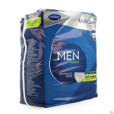 Sie sehen eine Packung Inkontinenz Molicare Premium/men/pants Tropfen 5 Medium 8st, Produktbild: 05 Inkontinenz Molicare Premium/men/pants Tropfen 5 Medium 8st, A-Nr.: 4918893 - 05