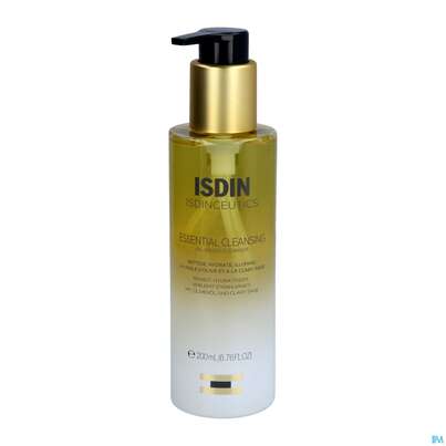 Sie sehen eine Packung Isdin Isdinceutics Essential Cleansing 200ml, Produktbild: 03 Isdin Isdinceutics Essential Cleansing 200ml, A-Nr.: 5612802 - 03