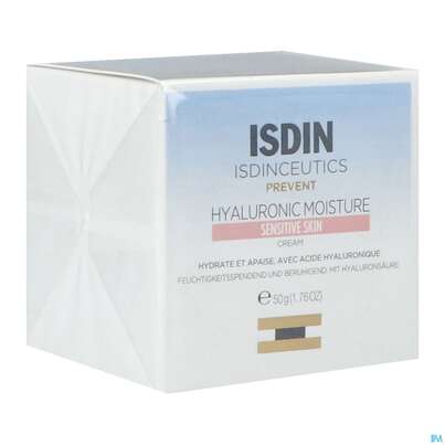 Sie sehen eine Packung Isdin Isdinceutics Hyal.moisture Empfindlich 50g, Produktbild: 02 Isdin Isdinceutics Hyal.moisture Empfindlich 50g, A-Nr.: 5608060 - 02