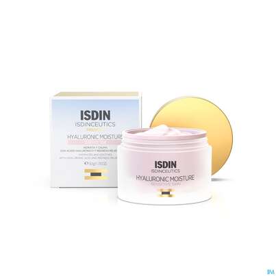 Sie sehen eine Packung Isdin Isdinceutics Hyal.moisture Empfindlich 50g, Produktbild: 03 Isdin Isdinceutics Hyal.moisture Empfindlich 50g, A-Nr.: 5608060 - 03
