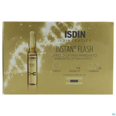 Sie sehen eine Packung Isdin Isdinceutics Instant Flash 5st, Produktbild: 01 Isdin Isdinceutics Instant Flash 5st, A-Nr.: 5570423 - 01