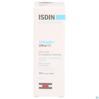 Sie sehen eine Packung Isdin Ureadin Ultra 40% Urea Intensiv Exfol Geloil 30ml, Produktbild: 01 Isdin Ureadin Ultra 40% Urea Intensiv Exfol Geloil 30ml, A-Nr.: 4848307 - 01