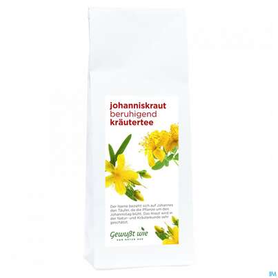 Sie sehen eine Packung Johanniskraut Tee Gewusst Wie 75g, Produktbild: 01 Johanniskraut Tee Gewusst Wie 75g, A-Nr.: 5443305 - 01