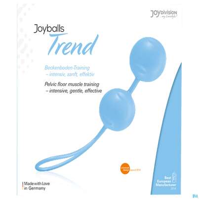 Sie sehen eine Packung Joyballs Beckenbodentrainingskugeln Trend Hellblau 1st, Produktbild: 01 Joyballs Beckenbodentrainingskugeln Trend Hellblau 1st, A-Nr.: 3432533 - 01