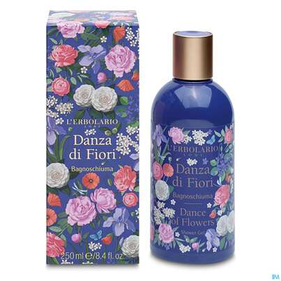 Sie sehen eine Packung L Erbolario Badeschaum Duschgel Danza Di Fiori 036.2 250ml, Produktbild: 01 L Erbolario Badeschaum Duschgel Danza Di Fiori 036.2 250ml, A-Nr.: 4941478 - 01