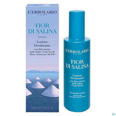 Sie sehen eine Packung L Erbolario Deolotion/deodorant Fior Di Salina 062.9 100ml, Produktbild: 01 L Erbolario Deolotion/deodorant Fior Di Salina 062.9 100ml, A-Nr.: 5219341 - 01