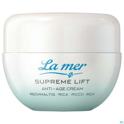Sie sehen eine Packung La Mer Ohne Parfum Supreme/lift Sup.lift Reichhaltig 50ml, Produktbild: 02 La Mer Ohne Parfum Supreme/lift Sup.lift Reichhaltig 50ml, A-Nr.: 5827193 - 02