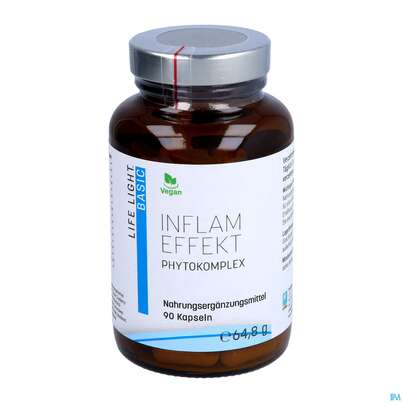 Sie sehen eine Packung Life Light Kapseln Inflam Effekt 90st, Produktbild: 01 Life Light Kapseln Inflam Effekt 90st, A-Nr.: 3446044 - 01
