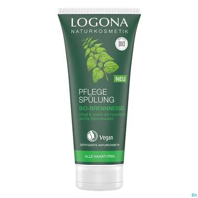 Sie sehen eine Packung Logona Haarpflege Spuelung Bio Brennnessel 200ml, Produktbild: 01 Logona Haarpflege Spuelung Bio Brennnessel 200ml, A-Nr.: 5411386 - 01